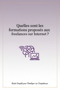 Couverture ebook formations freelances
