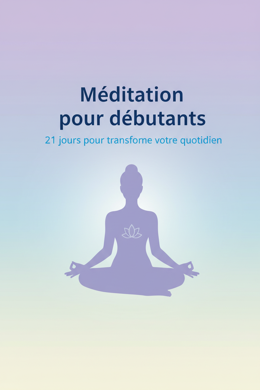 Couverture e-book Méditation pour débutants - Programme 21 jours
