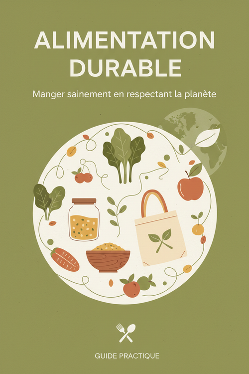 Couverture e-book Alimentation Durable - Manger sainement en respectant la planète