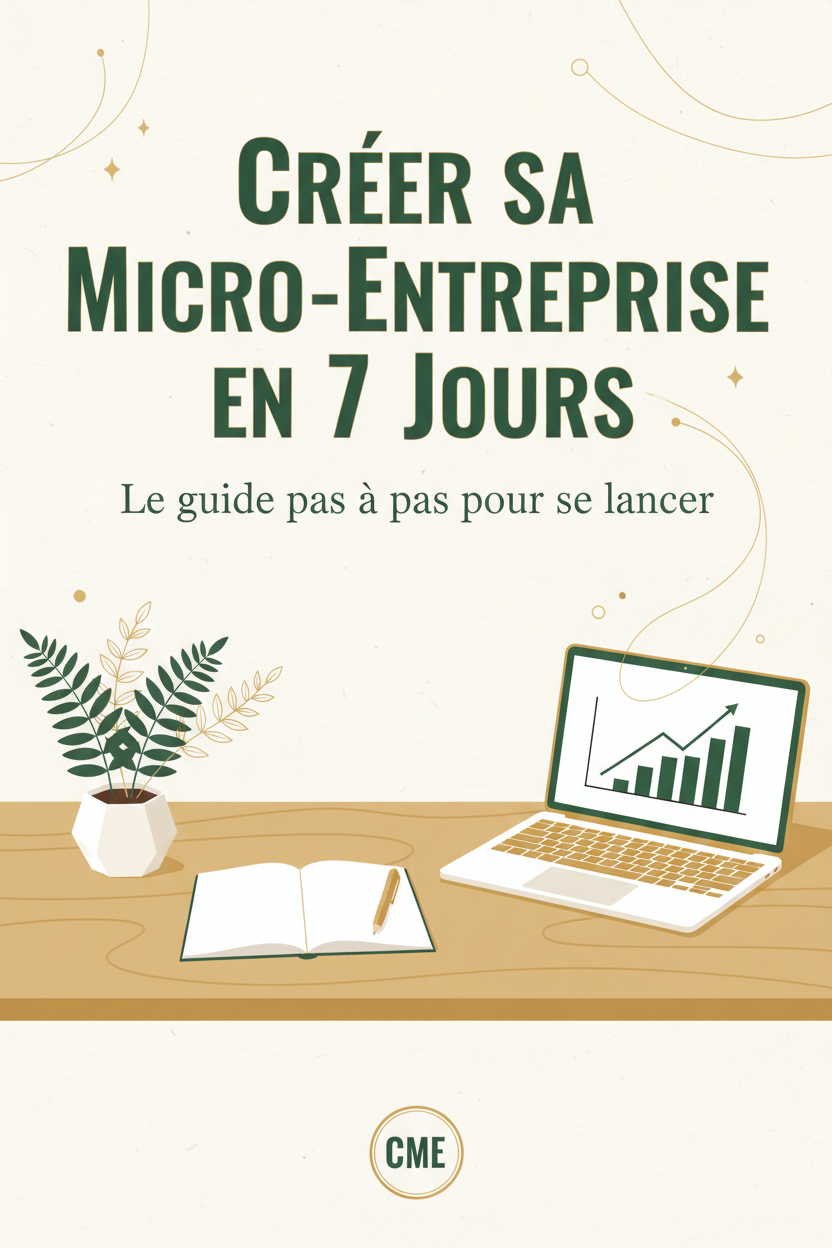 Couverture ebook Créer sa Micro-Entreprise en 7 Jours