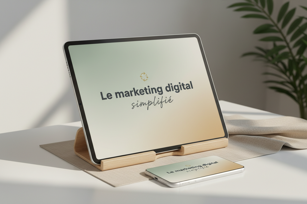 Le marketing digital simplifié - Mockup