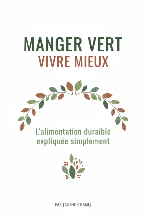 Manger Vert, Vivre Mieux – Couverture Ebook