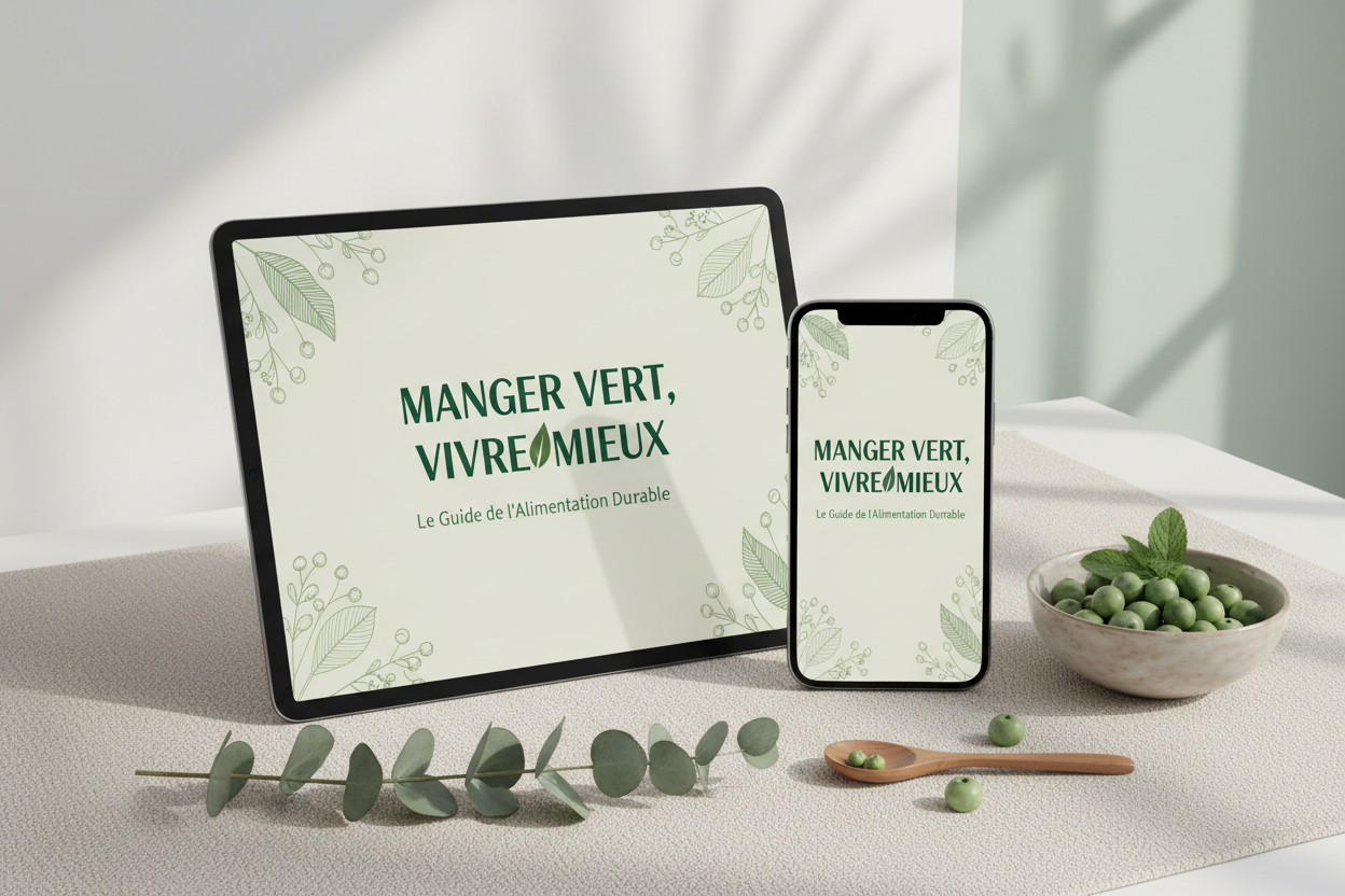 Manger Vert, Vivre Mieux - Mockup